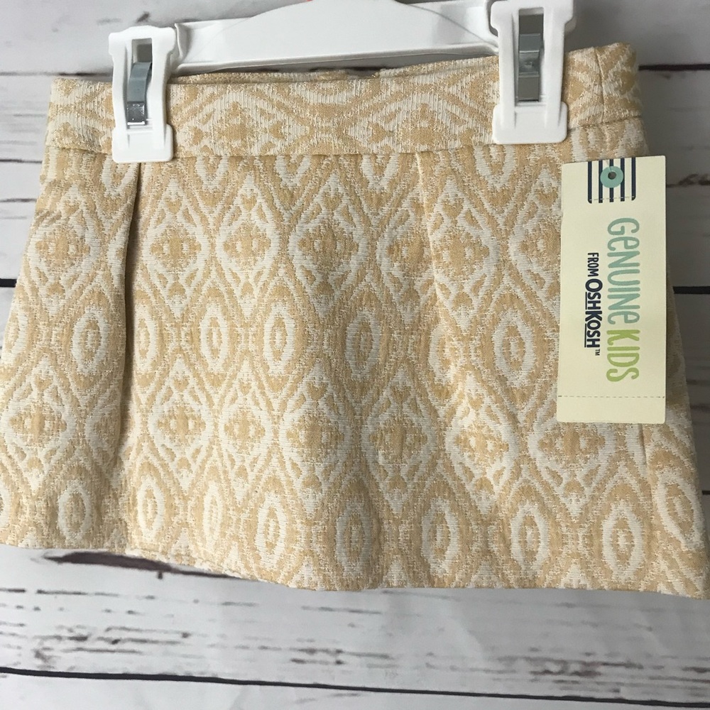 OshKosh Jacquard Autumn Yellow Skirt Size 12M